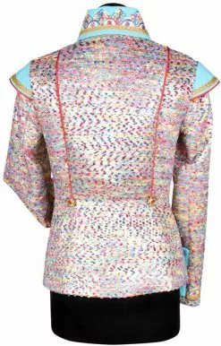 Overig Carnavalsjas Coloured Gold Voor Dames -Carnavalskleding Winkel carnavalsjas coloured gold voor dames achterkant