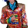Overig Carnavalsjas Feathers Rood Voor Heren