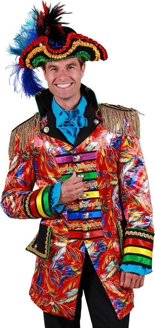 Overig Carnavalsjas Feathers Rood Voor Heren 1 Overig Carnavalsjas Feathers Rood Voor Heren