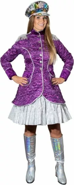 Overig Carnavalsjas Gestept Paars Luxe Voor Dames 6 Overig Carnavalsjas Gestept Paars Luxe Voor Dames -Carnavalskleding Winkel carnavalsjas gestept paars luxe voor dames 2