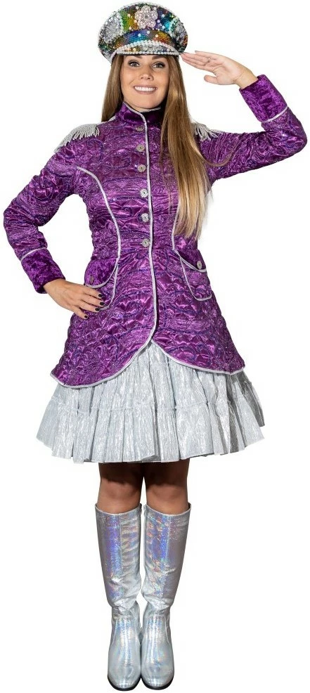 Overig Carnavalsjas Gestept Paars Luxe Voor Dames 1 Overig Carnavalsjas Gestept Paars Luxe Voor Dames