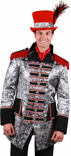 Overig Carnavalsjas Sparkle Zilver-Zwart Voor Heren