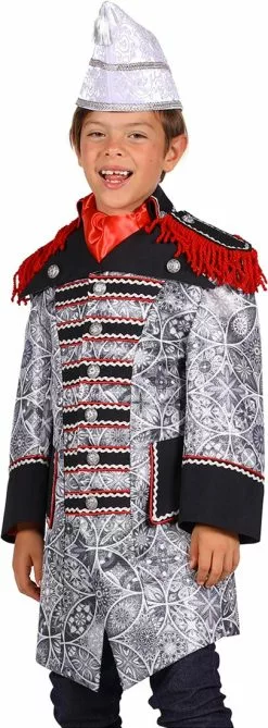 Overig Carnavalsjas Sparkle Zilver-Zwart Voor Jongens