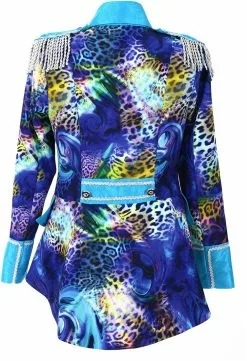 Overig Dames Blazer Blue Panther Luxe -Carnavalskleding Winkel dames blazer blue panther luxe achterkant