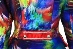 Overig Dames Blazer Colorful Leaves Luxe -Carnavalskleding Winkel dames blazer colorful leaves luxe detail