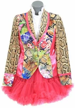 Overig Dames Blazer Pink Snake -Carnavalskleding Winkel dames blazer pink snake 2