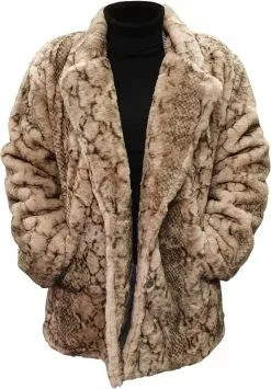 Overig Dames Bontjas Snake Beige