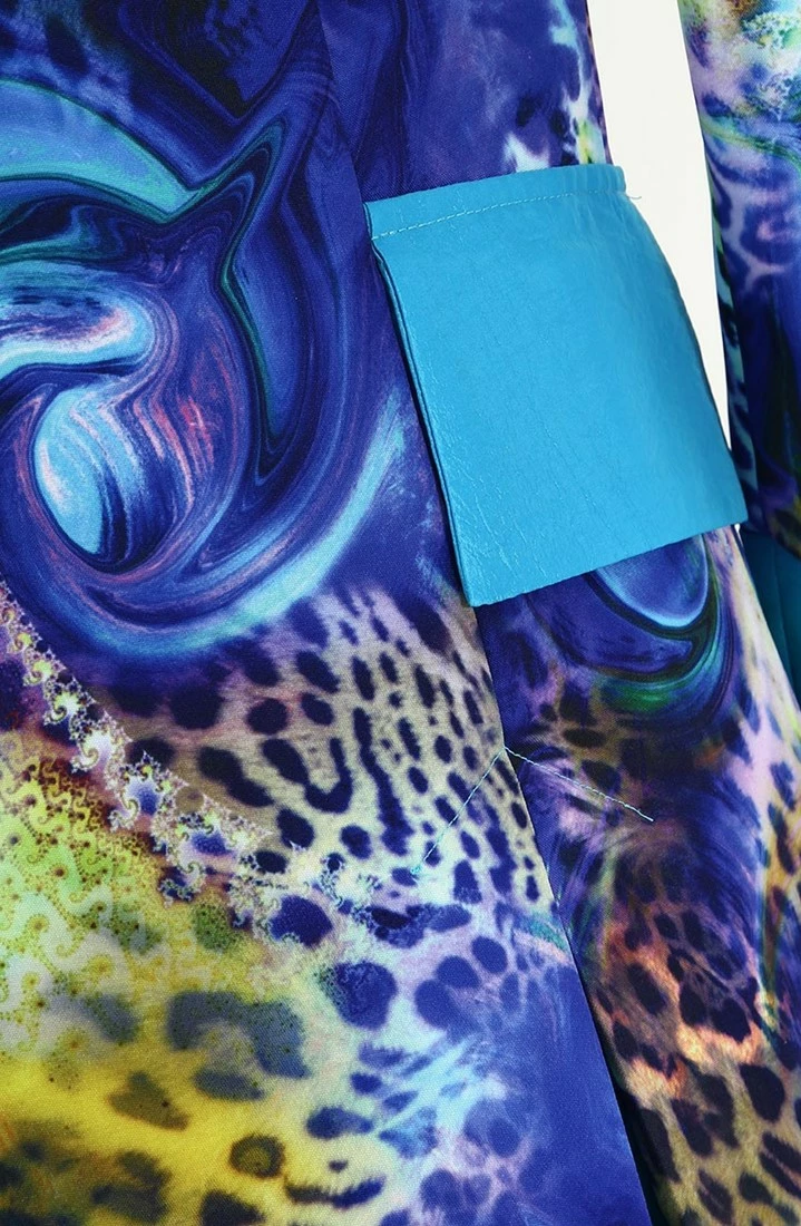 Overig Dames Carnavalsjas Blue Panther Lang Luxe 5 Overig Dames Carnavalsjas Blue Panther Lang Luxe - Afbeelding 5