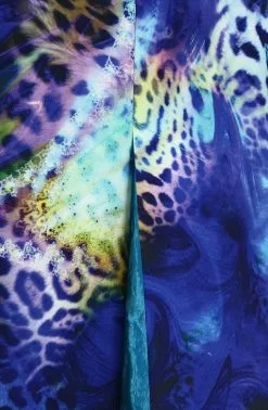 Overig Dames Carnavalsjas Blue Panther Lang Luxe 11 Overig Dames Carnavalsjas Blue Panther Lang Luxe -Carnavalskleding Winkel dames carnavalsjas blue panther lang luxe detail 4