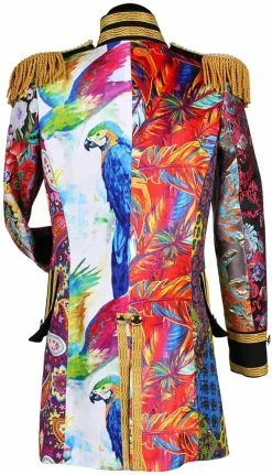 Overig Dames Carnavalsjas Patchwork Mix-it Up -Carnavalskleding Winkel dames carnavalsjas patchwork mix it up achterkant