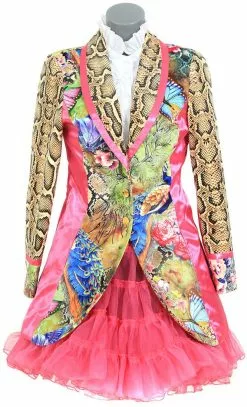 Overig Dames Carnavalsjas Pink Snake Lang