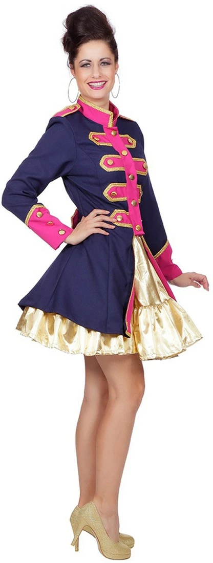 Overig Dames Carnavalsjas Uniform Donkerblauw/Fuchsia 2 Overig Dames Carnavalsjas Uniform Donkerblauw/Fuchsia - Afbeelding 2