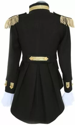 Overig Dames Carnavalsjas Zwart-Goud Luxe -Carnavalskleding Winkel dames carnavalsjas zwart goud luxe achterkant