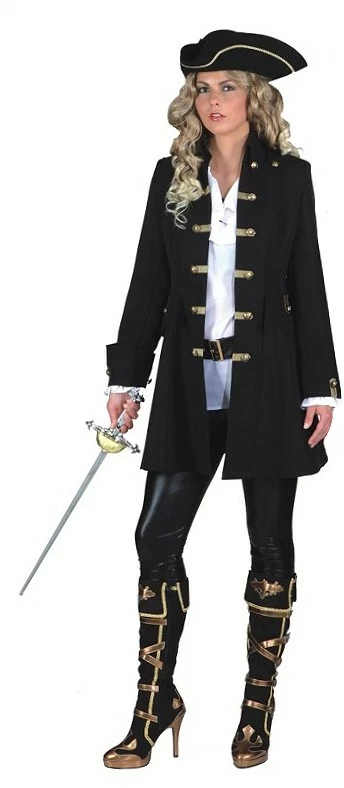 Overig Dames Piratenjas Luxe Zwart 1 Overig Dames Piratenjas Luxe Zwart
