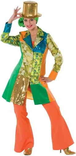 Overig Dames Showmantel Luxe Groen/Goud