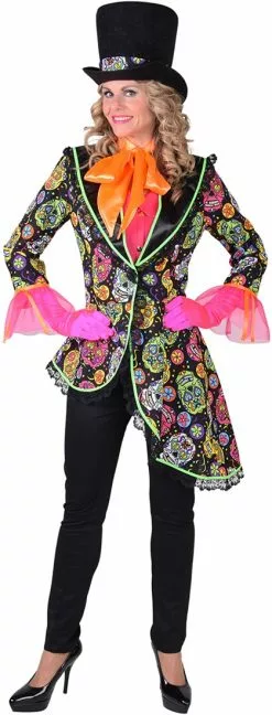 Overig Dames Slipjas Mexican Skull Zwart-Day Of The Dead