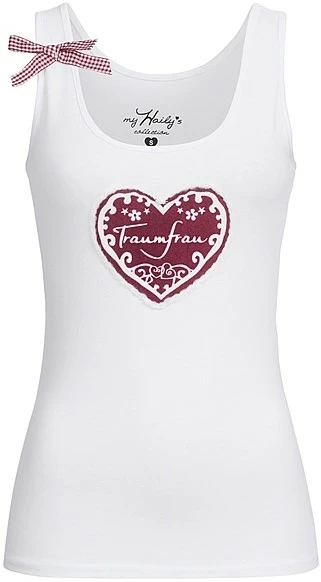 Overig Dames Trachten T-shirt Traumfrau Wit 1 Overig Dames Trachten T-shirt Traumfrau Wit