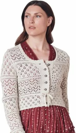 Overig Dames Trachten Vest Ameline Ecru -Carnavalskleding Winkel dames trachten vest ameline ecru 2