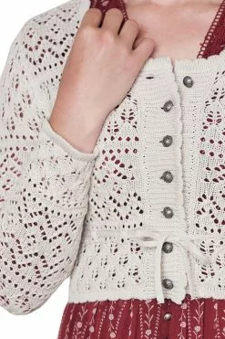 Overig Dames Trachten Vest Ameline Ecru -Carnavalskleding Winkel dames trachten vest ameline ecru detail mouw