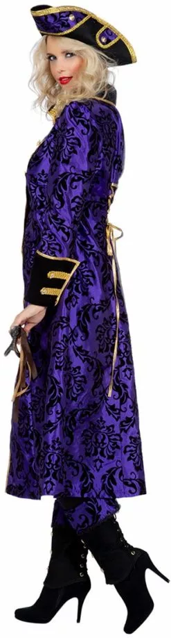 Overig Damesjas Purple Pirate Luxe -Carnavalskleding Winkel damesjas purple pirate luxe zijkant 2