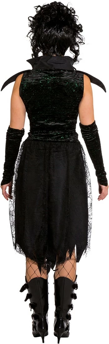 Overig Damesjurkje Black Gothic Met Glitters 3 Overig Damesjurkje Black Gothic Met Glitters - Afbeelding 3