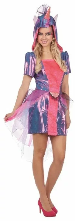 Overig Damesjurkje Eenhoorn (Unicorn) Paars/Roze