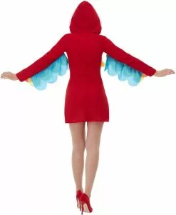 Overig Damesjurkje Papegaai -Carnavalskleding Winkel damesjurkje papegaai achterkant