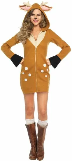 LEG AVENUE Dameskostuum Cozy Fawn (Hertje)