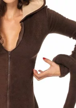 LEG AVENUE Dameskostuum Cozy Monkey 11 LEG AVENUE Dameskostuum Cozy Monkey -Carnavalskleding Winkel dameskostuum cozy monkey detail 2