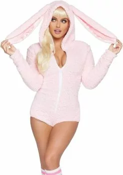 LEG AVENUE Dameskostuum Cuddle Bunny Roze 8 LEG AVENUE Dameskostuum Cuddle Bunny Roze -Carnavalskleding Winkel dameskostuum cuddle bunny roze 2