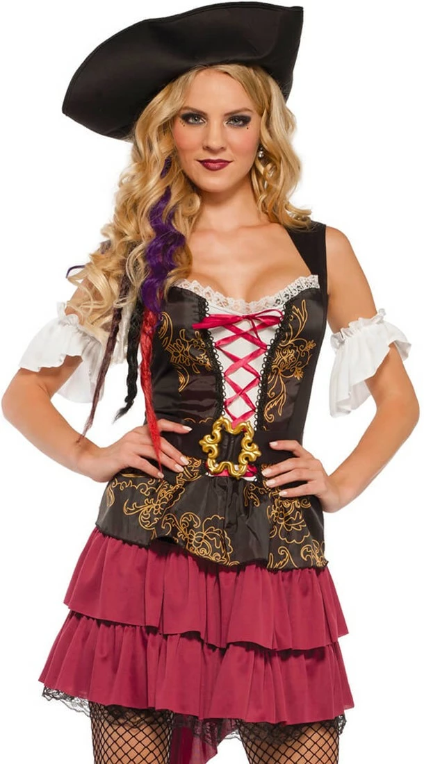 LEG AVENUE Dameskostuum Pirate Beauty 2 LEG AVENUE Dameskostuum Pirate Beauty - Afbeelding 2