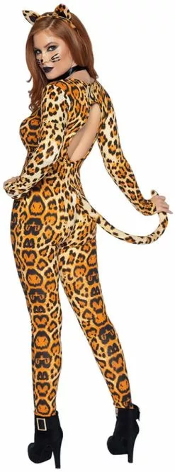 LEG AVENUE Dameskostuum Sexy Cougar 3dlg. -Carnavalskleding Winkel dameskostuum sexy cougar 3dlg achterkant 2