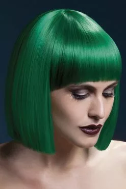 Overig Fever Pruik Lola Luxe Groen