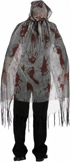 Overig Halloween Cape Met Bloed Met Capuchon (2 Laags) 9 Overig Halloween Cape Met Bloed Met Capuchon (2 Laags) -Carnavalskleding Winkel halloween cape met bloed met capuchon 2 laags achterkant