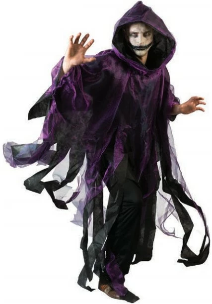 Overig Halloween Cape Stroken Paars 1 Overig Halloween Cape Stroken Paars