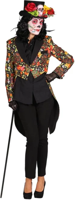 Overig Halloween Dames Slipjas Mexican Skull Coloured