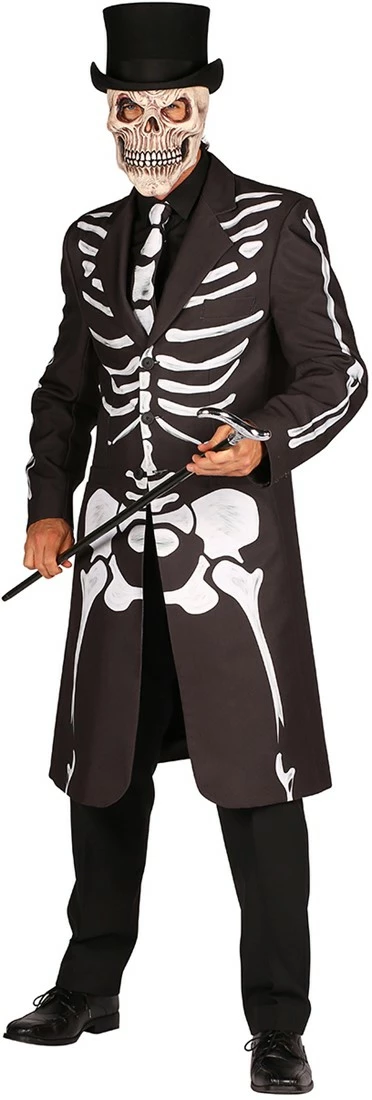 Overig Halloween Jas Skelet Luxe Voor Heren 2 Overig Halloween Jas Skelet Luxe Voor Heren - Afbeelding 2