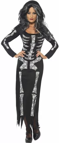 Overig Halloween Jurk Skeleton Voor Dames