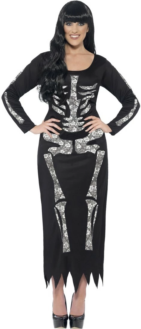 Overig Halloween Jurk Skeleton Voor Dames 3 Overig Halloween Jurk Skeleton Voor Dames - Afbeelding 3