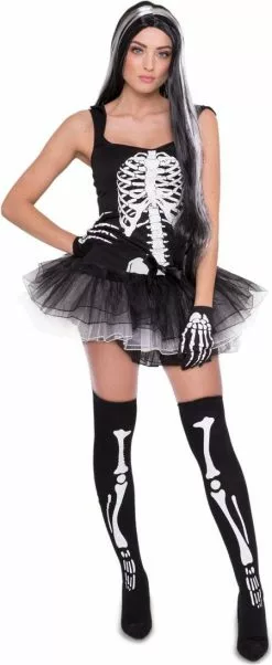 Overig Halloween Jurkje Skelet Met Tutu Voor Dames