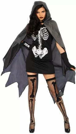LEG AVENUE Halloween Outfit Grim Reaper Dame