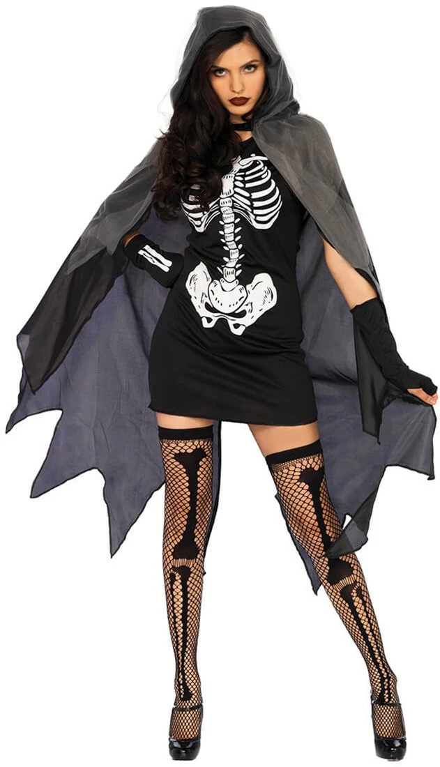 LEG AVENUE Halloween Outfit Grim Reaper Dame 1 LEG AVENUE Halloween Outfit Grim Reaper Dame