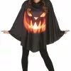 Overig Halloween Poncho Scary Pumpkin