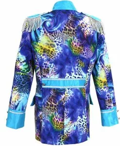 Overig Heren Carnavalsjas Blue Panther Luxe -Carnavalskleding Winkel heren carnavalsjas blue panther luxe 3