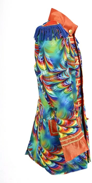 Overig Heren Carnavalsjas Orange Rainbow Feathers 2 Overig Heren Carnavalsjas Orange Rainbow Feathers - Afbeelding 2