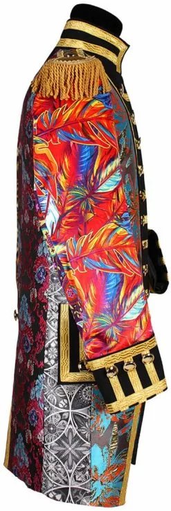 Overig Heren Carnavalsjas Patchwork Mix-it Up -Carnavalskleding Winkel heren carnavalsjas patchwork mix it up zijkant