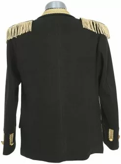 Overig Heren Carnavalsjas Zwart-Goud Luxe -Carnavalskleding Winkel heren carnavalsjas zwart goud luxe achterkant