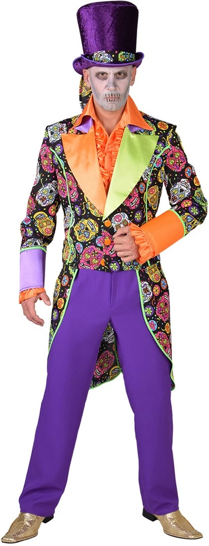 Overig Heren Slipjas Mexican Skull Zwart-Day Of The Dead 1 Overig Heren Slipjas Mexican Skull Zwart-Day Of The Dead