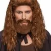 Overig Herenpruik Lang Bruin Met Baard