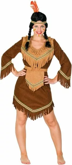 Overig Indiaanse Dame Luxe Bruin